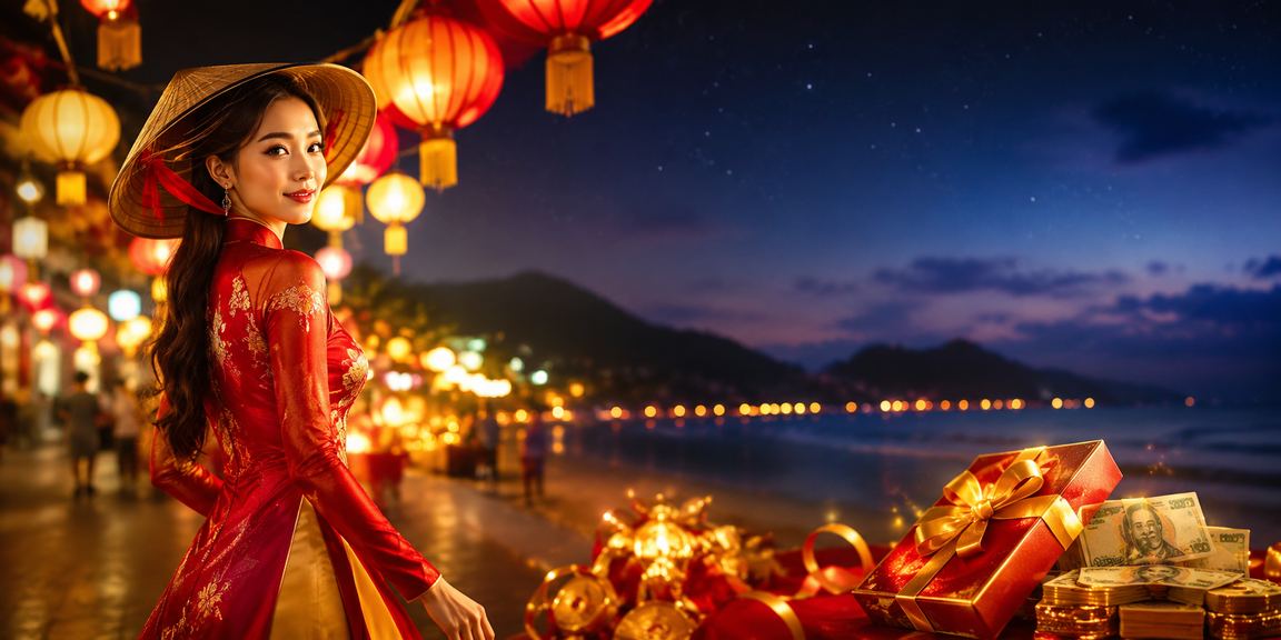 Người chơi tại Côn Đảo đội nón lá và tham gia cá cược casino trực tuyến trên điện thoại